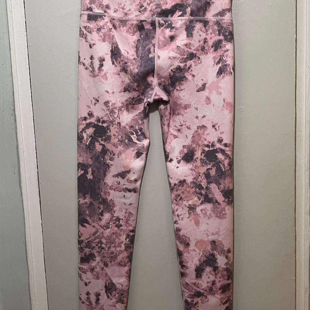 Athleta Girl High Rise Chit Chat Leggings in Pink and Gray Marble❤️